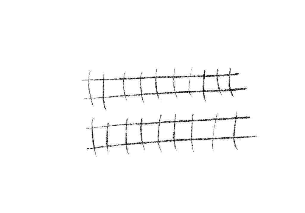 Connecting horizontal and vertical lines to make a grid