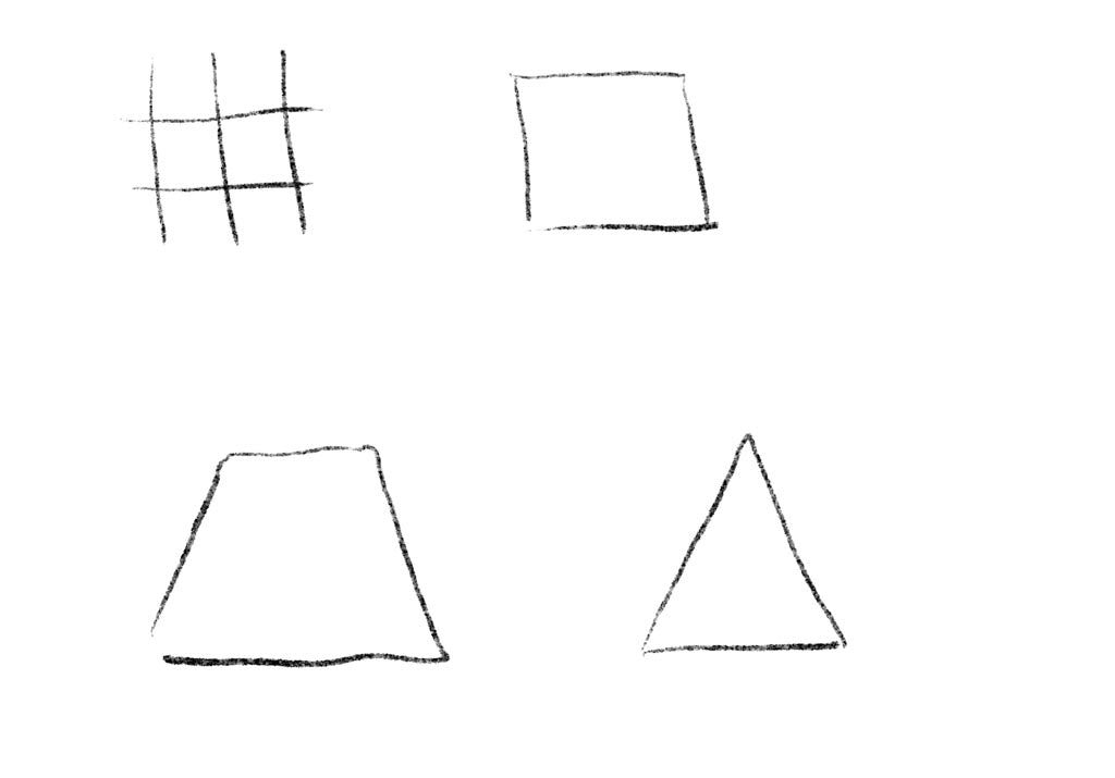 Learning to draw triangles