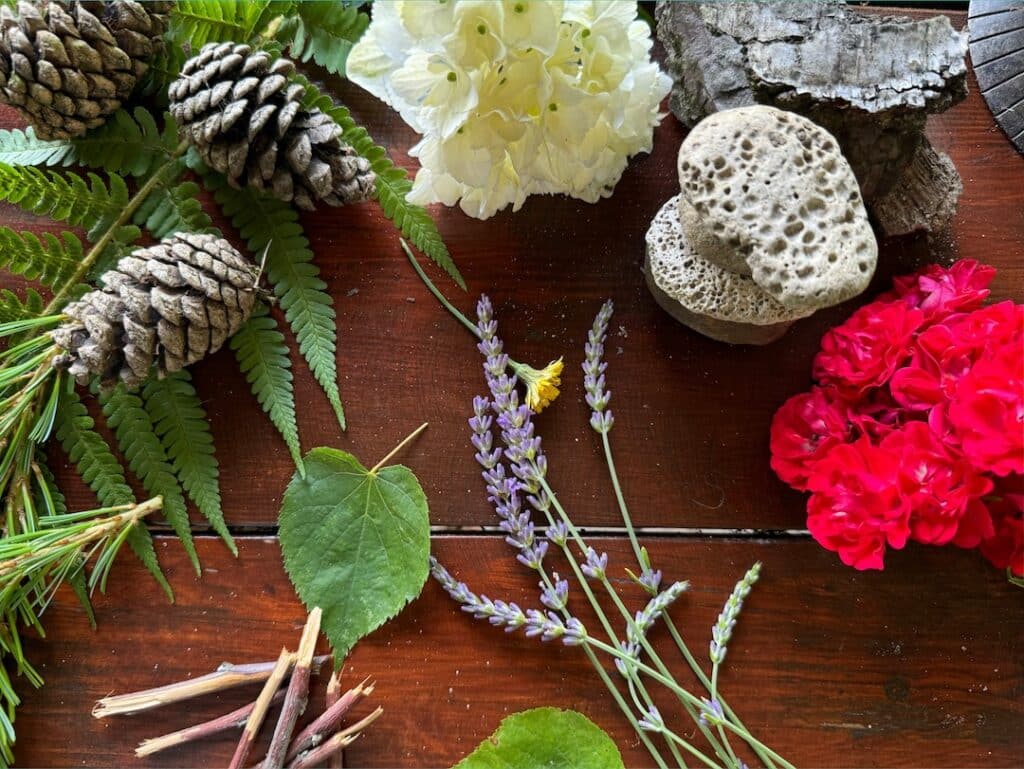 Colourful flowers on the table